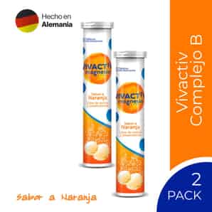 Pack 02 Vivactiv Tabletas Efervescentes Naranja