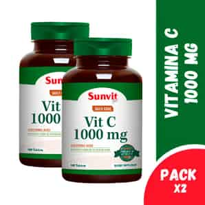 Pack 02 Vitamina C Sunvit 1000mg