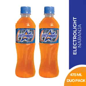 Pack 02 Bebida con Electrolitos Electrolight Sabor Naranja