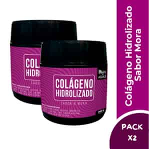 Pack 02 Colágeno Hidrolizado Mujer Aguaje Sabor Mora