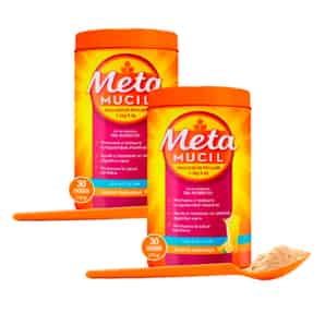 Pack 02 Metamucil Sabor Naranja 3.26 g / 5.8 g Polvo para Suspensión Oral