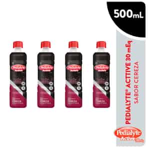 Pack Pedialyte 30mEq Sabor Cereza 4 UN