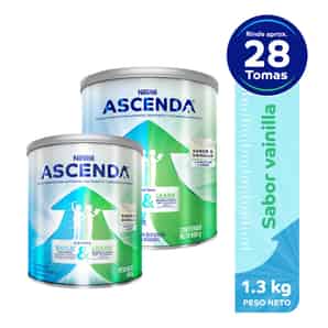 Pack 02 Ascenda Vainilla 400 GR + 900 GR