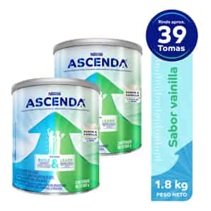 Pack 02 Ascenda Vainilla 900 GR + 900 GR