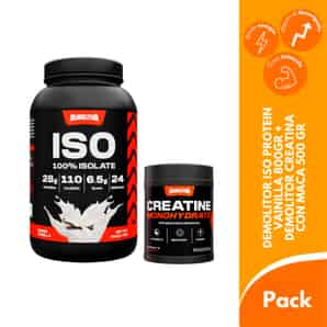 Pack Demolitor Iso Protein Vainilla + Creatina Con Maca