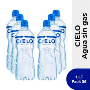 Pack 06 Agua Cielo 1 LT