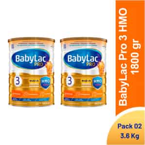 Pack 02 Babylac Pro 3 HMO +DHA 1800 GR
