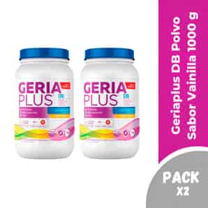 Pack 02 Geriaplus DB Polvo Sabor Vainilla