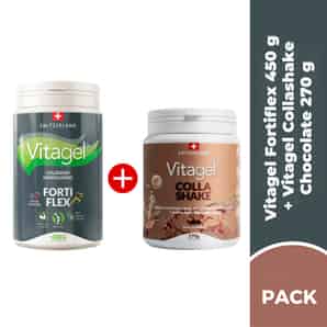 Pack Vitagel Fortiflex + Collashake Chocolate