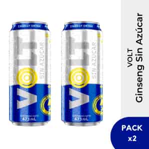 Pack 02 Volt Ginseng Sin Azúcar