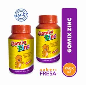 Pack 02 Gomix Zinc Sabor Fresa