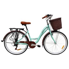 Bicicleta Box Vintage Modelo Romántica Aro 24 - Verde