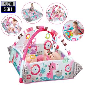 Gimnasio Musical Ideal 5 en 1 con Pelotas Rosado