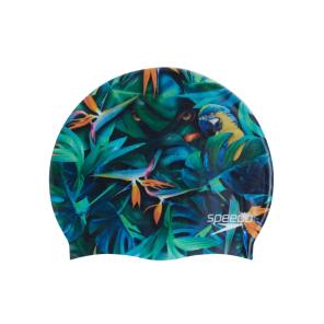 Gorro SPEEDO para Natación Plain Flat Silicona Adulto Azul SPEEDO