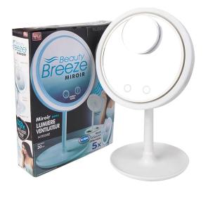 Espejo Ventilador USB Led 3 en 1 Maquillaje con Espejo aumento x5