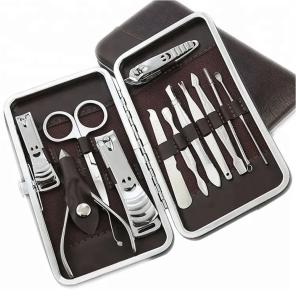 Set Manicura Pedicura Acero Inoxidable 12 Piezas Cortaúñas M