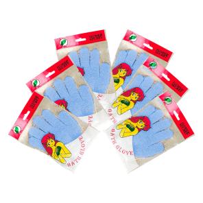 Guantes de baño Celeste Flower Secret 3 Pares