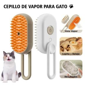 Cepillo de Vapor 3 en 1 Recargable para Gatos